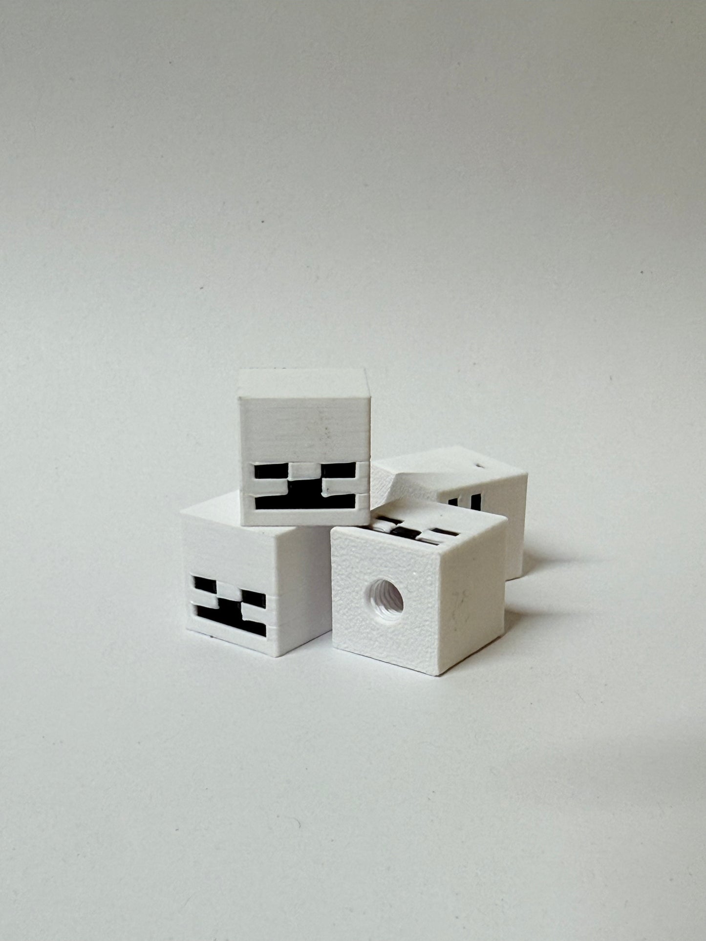 Minecraft Skeleton Valve Cap Set | 3D Printed Bike Accessory – LuCycle