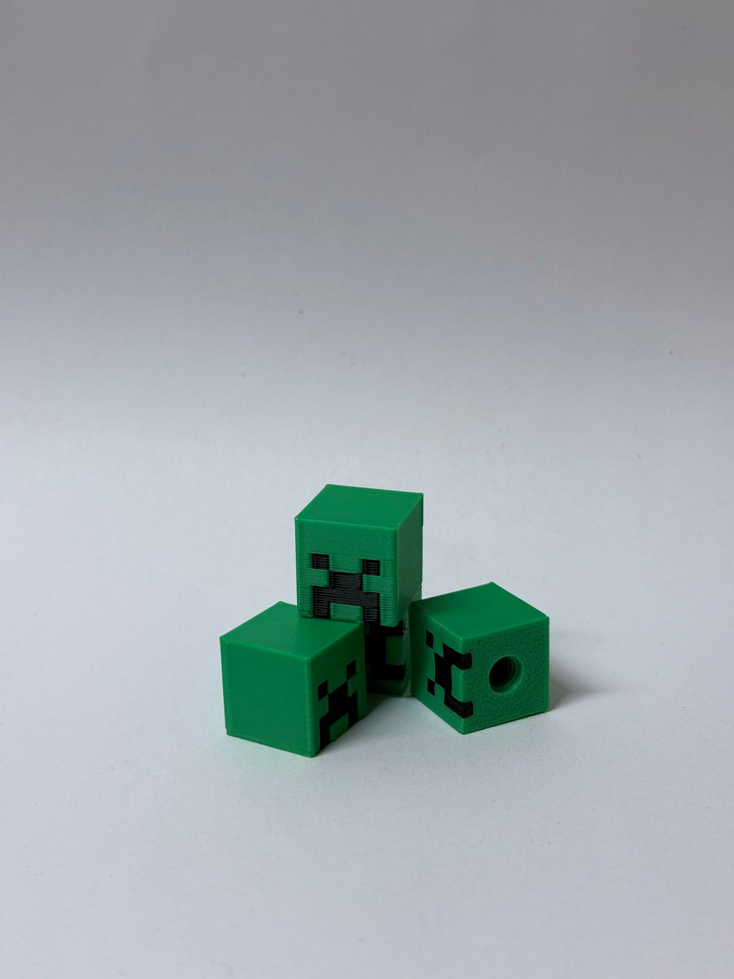 Creeper Minecraft Valve Cap Set | 3D Printed Bike Accessories