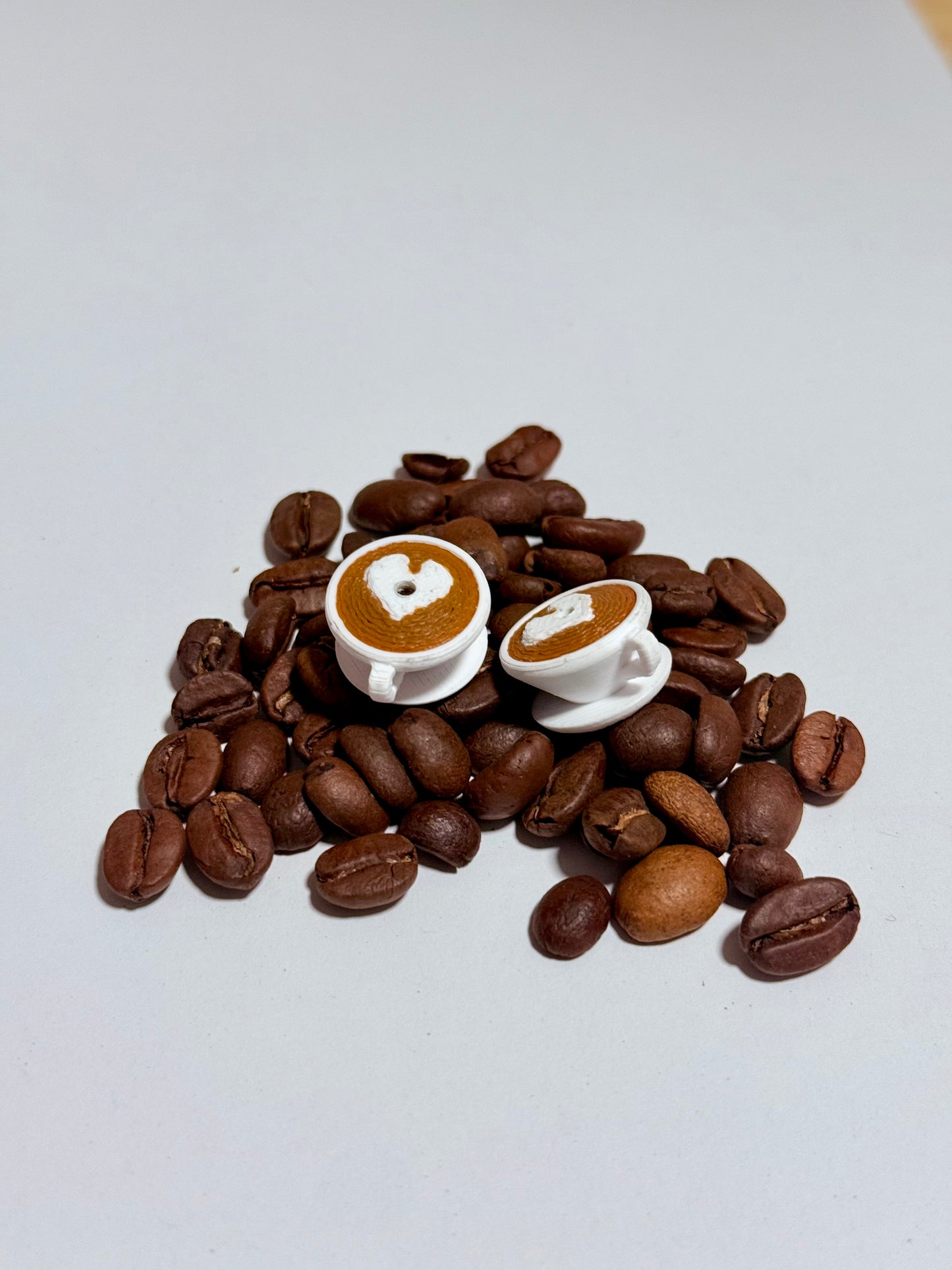 Flat White Valve Cap Set | 3D Printed Bike Accessory
