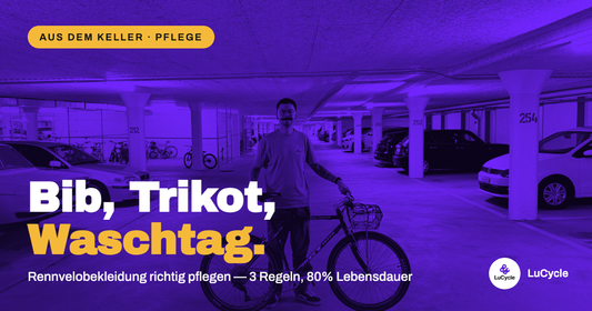 Rennvelobekleidung pflegen | LuCycle