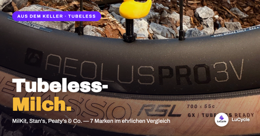 Tubeless-Milch im Vergleich | LuCycle